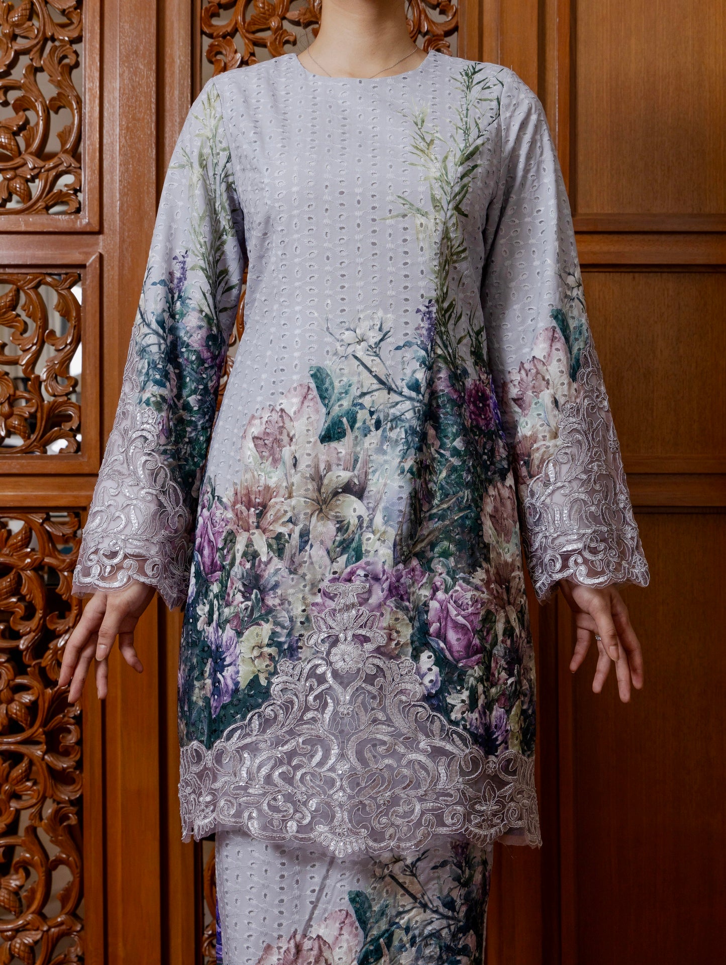 {LIMITED EDITION} Indigo Kurung Modern - Grey
