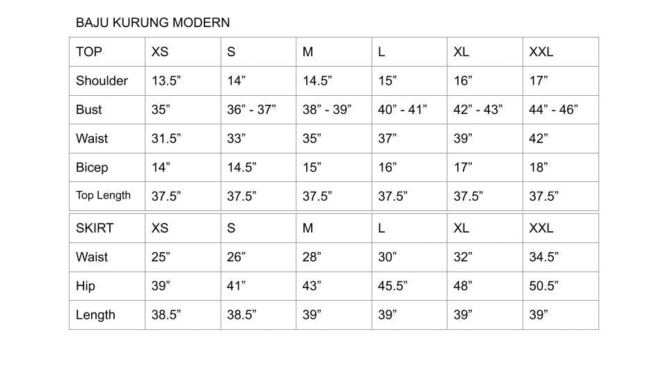 Cindia Kurung Modern - Federal Blue