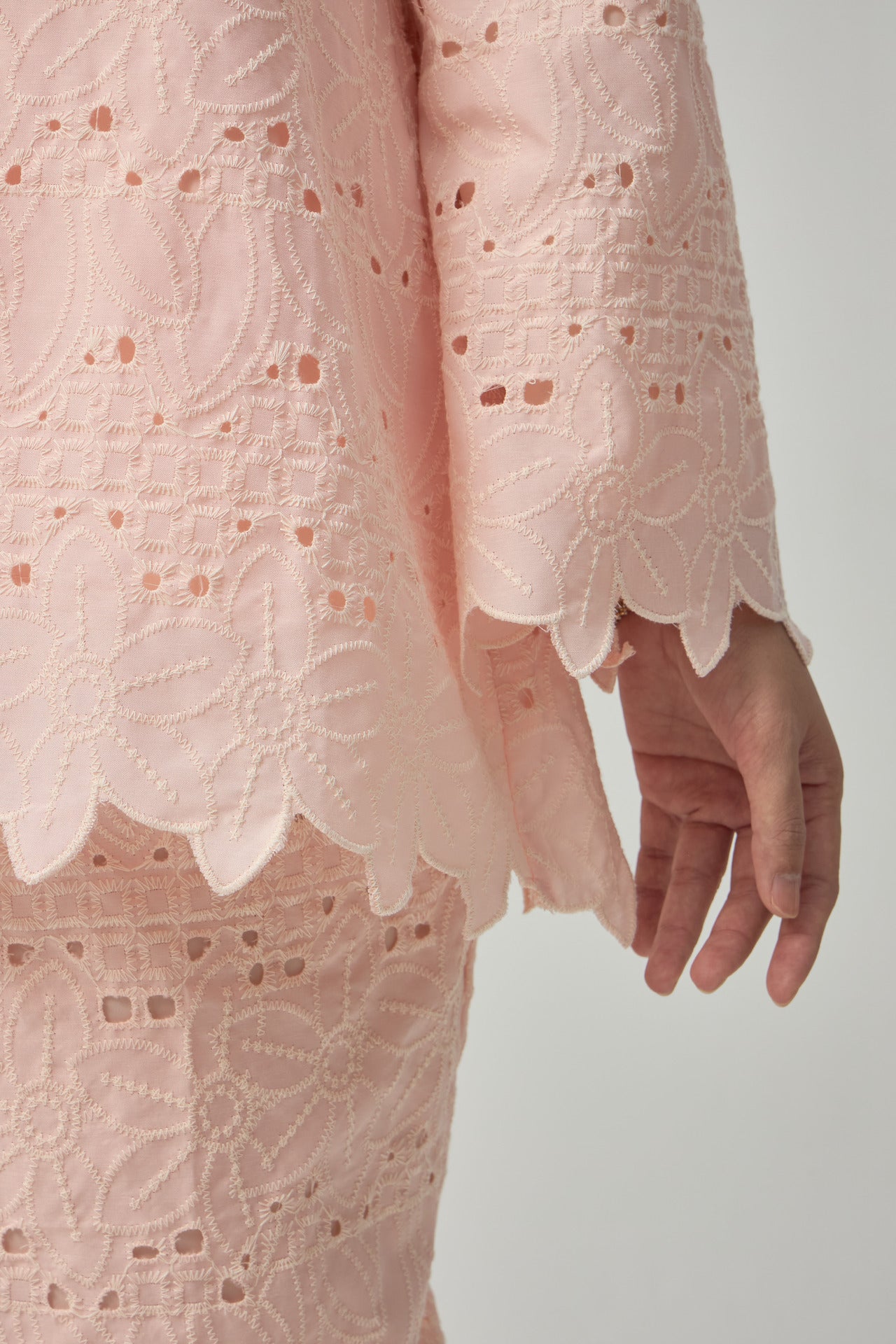 Jarrel Kurung Kedah - Peach Pink