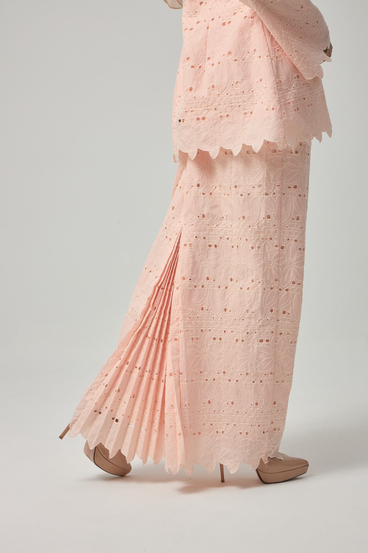 Jarrel Kurung Kedah - Peach Pink