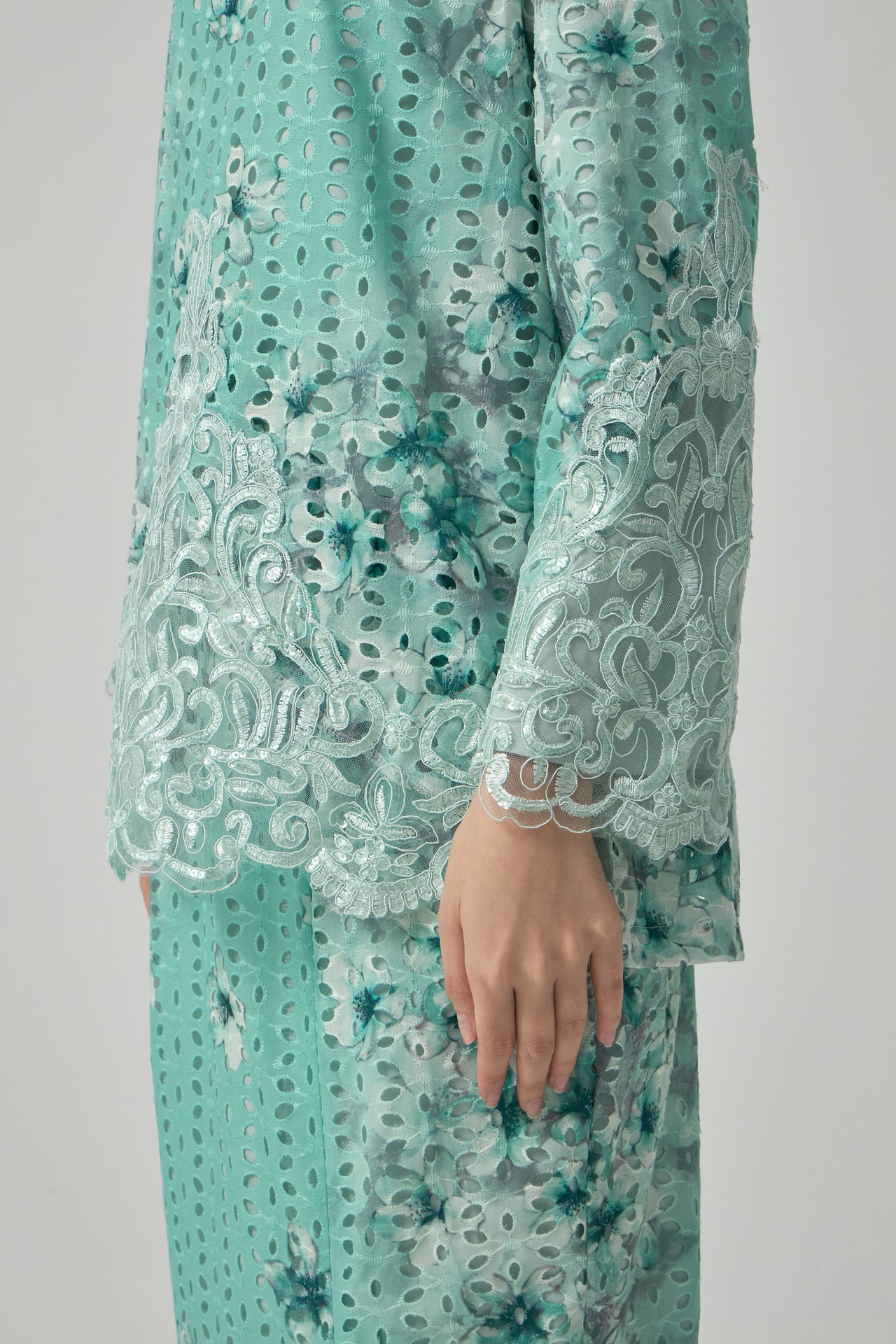 {LIMITED EDITION} Daisy Kurung Kedah - Mint Green