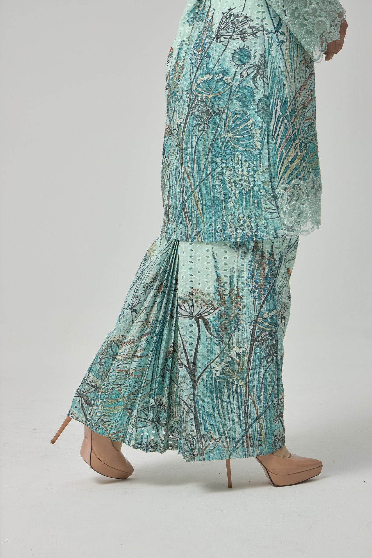 {LIMITED EDITION} Dandelion Kurung Modern - Mint Green