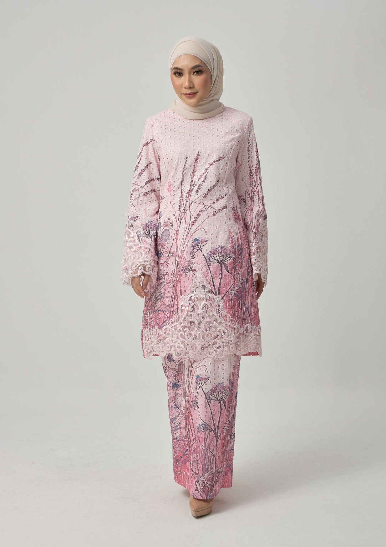 {LIMITED EDITION} Dandelion Kurung Modern - Pink