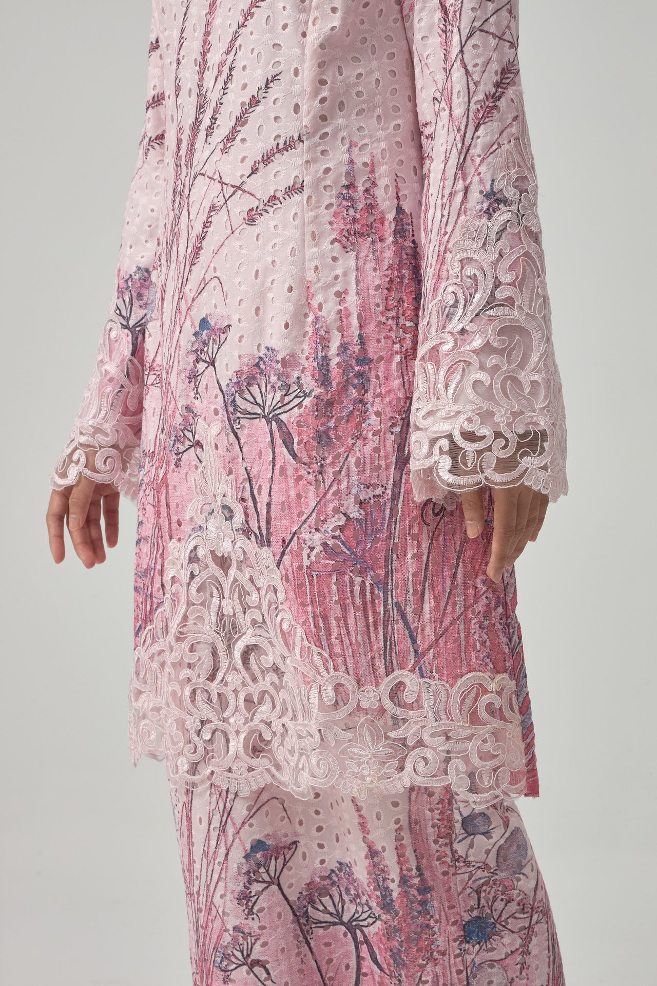 {LIMITED EDITION} Dandelion Kurung Modern - Pink