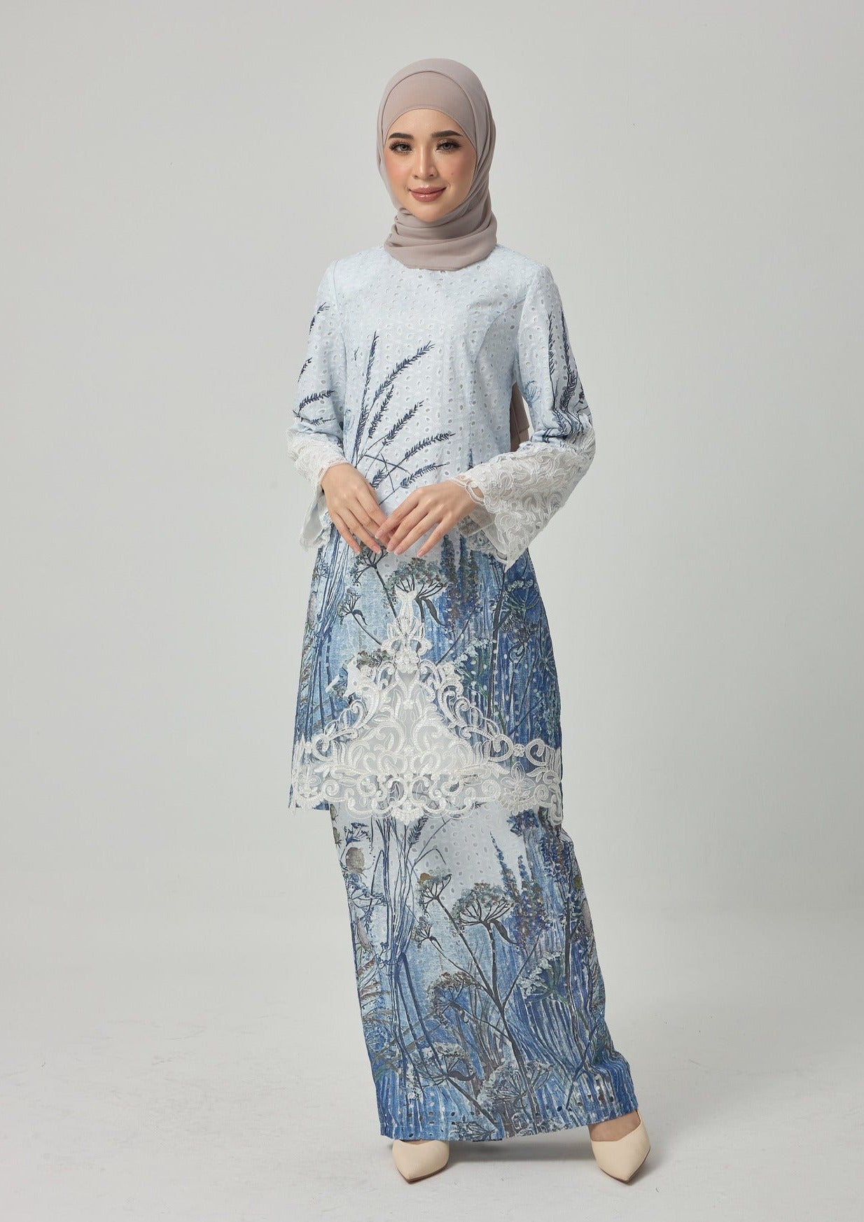{LIMITED EDITION} Dandelion Kurung Modern - Blue