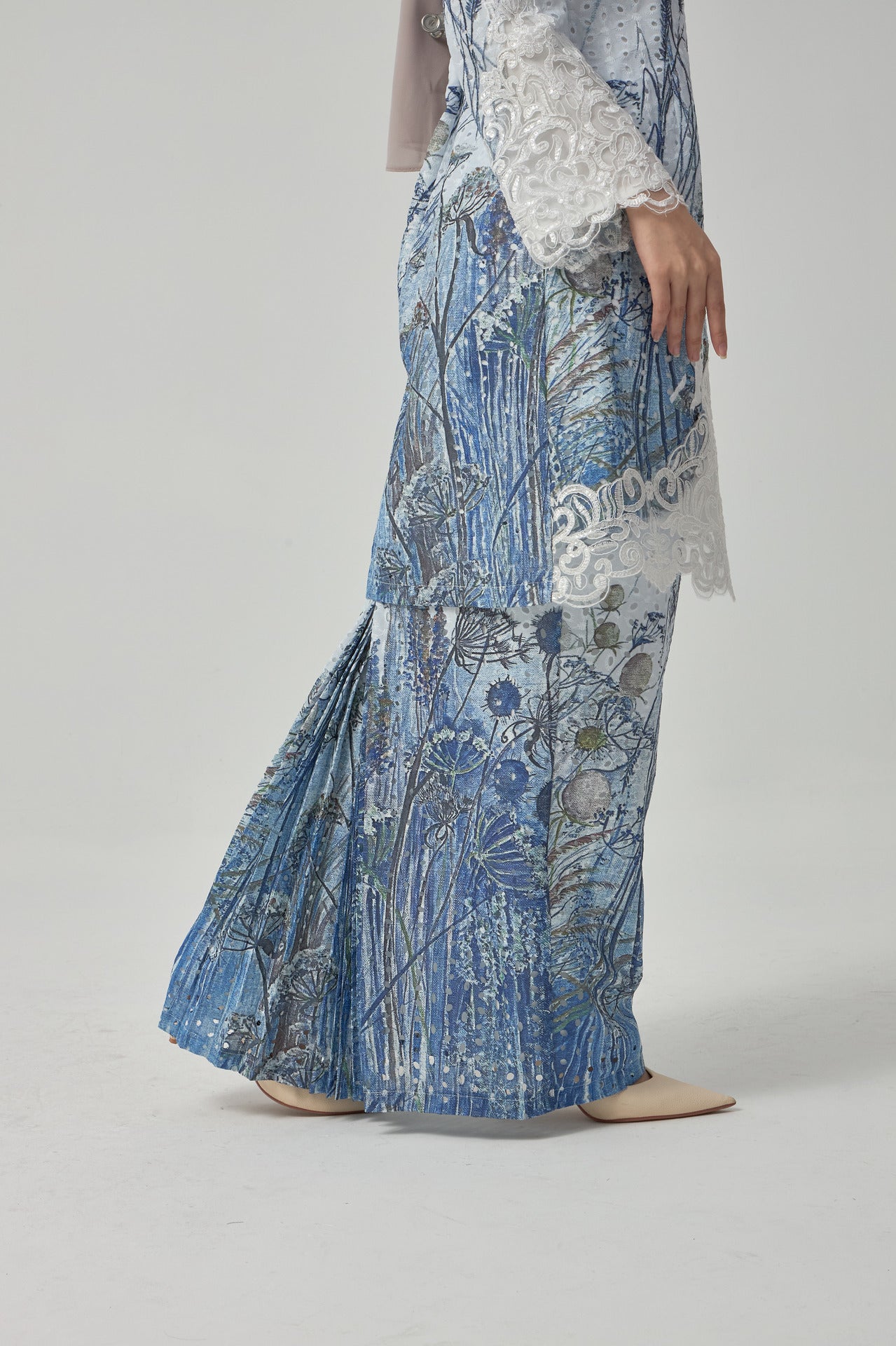 {LIMITED EDITION} Dandelion Kurung Modern - Blue