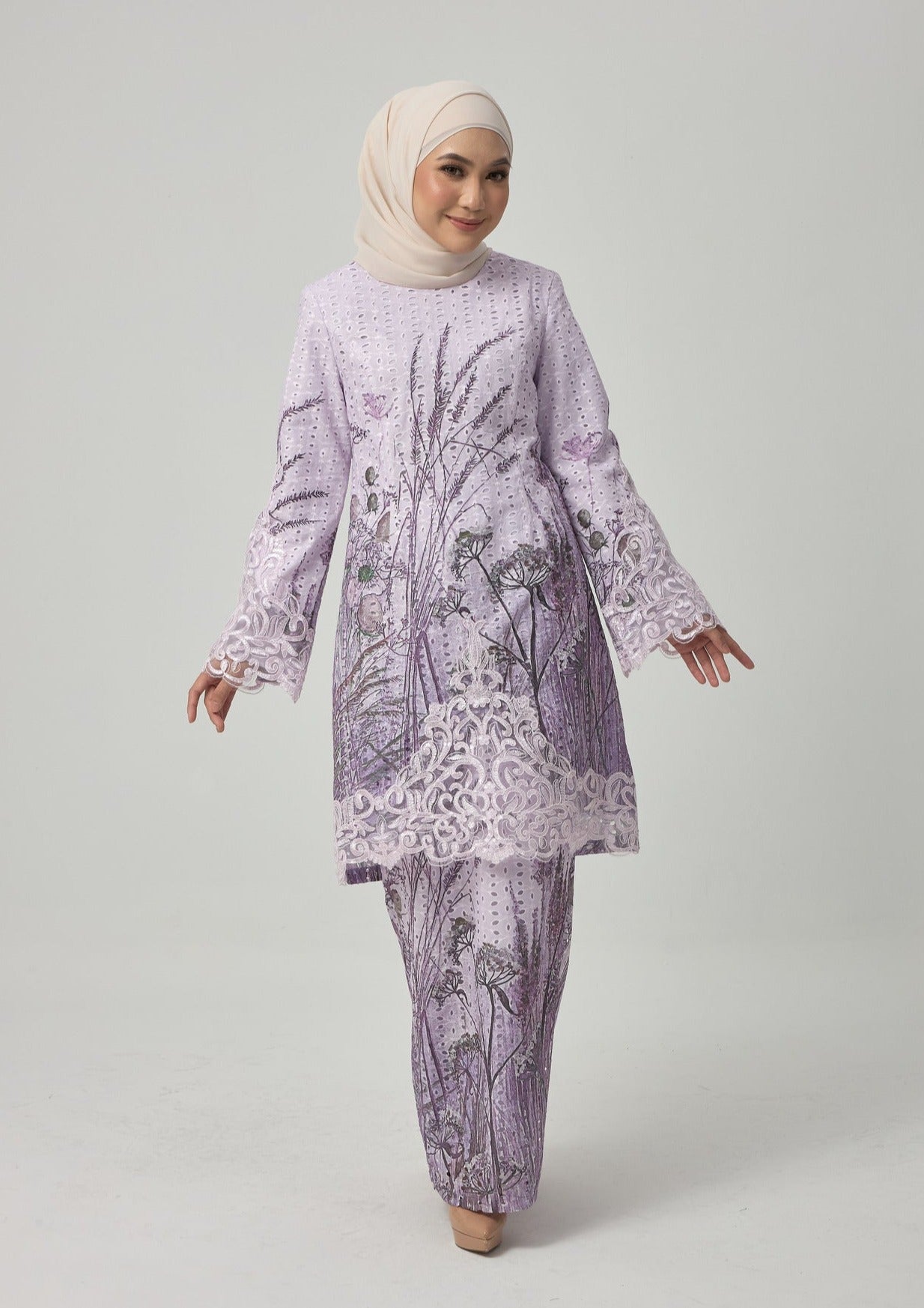 {LIMITED EDITION} Dandelion Kurung Modern - Purple