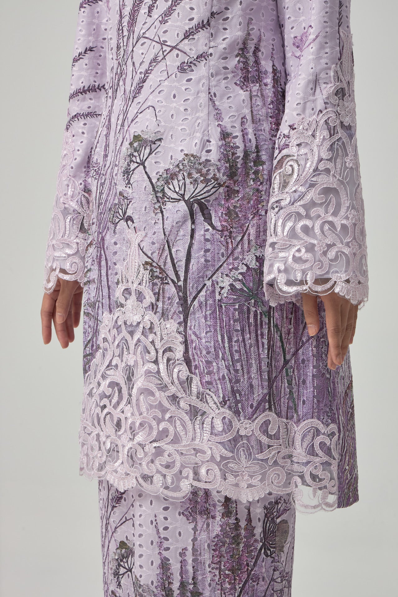 {LIMITED EDITION} Dandelion Kurung Modern - Purple