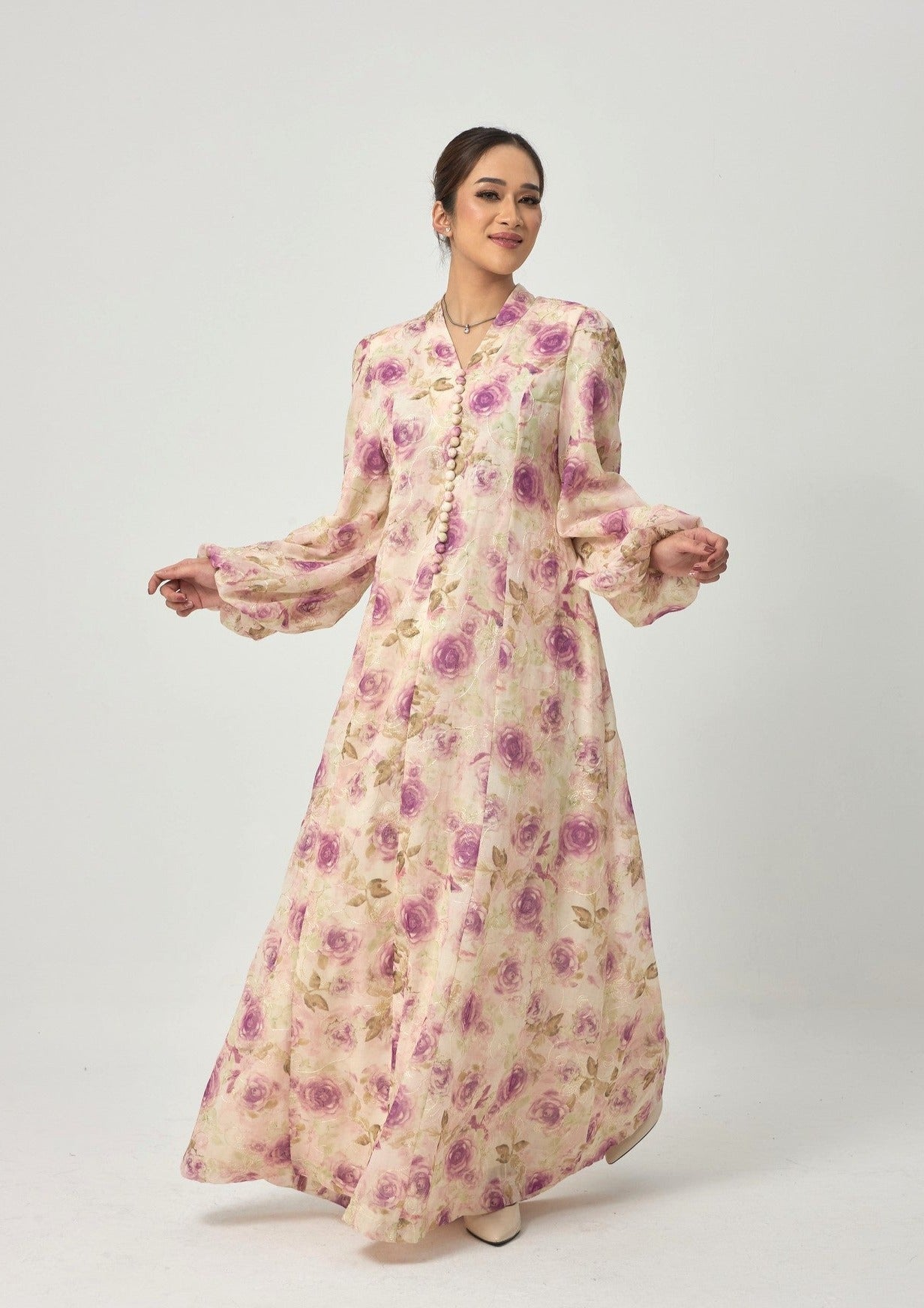 Femme Silk Dress - Purple