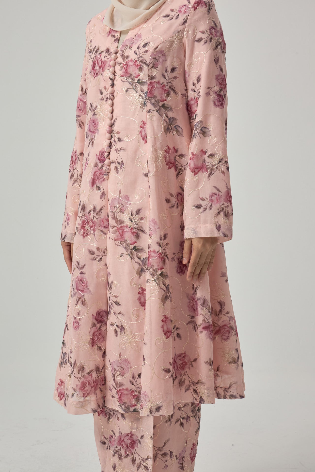 Rosee Silk Kebarung Classic - Pink
