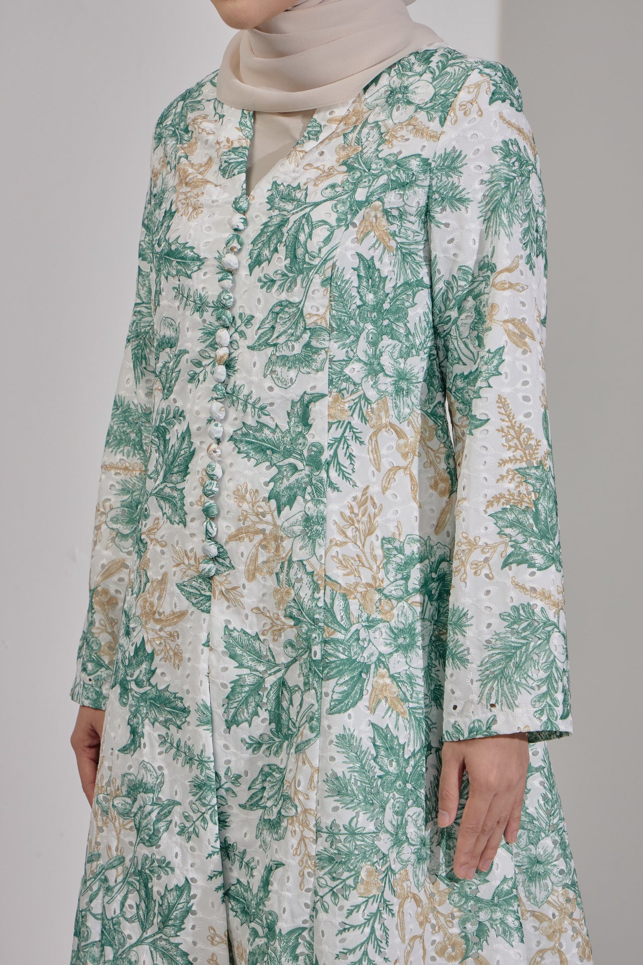 Isra Kebarung Batik Classic Kebarung - Green