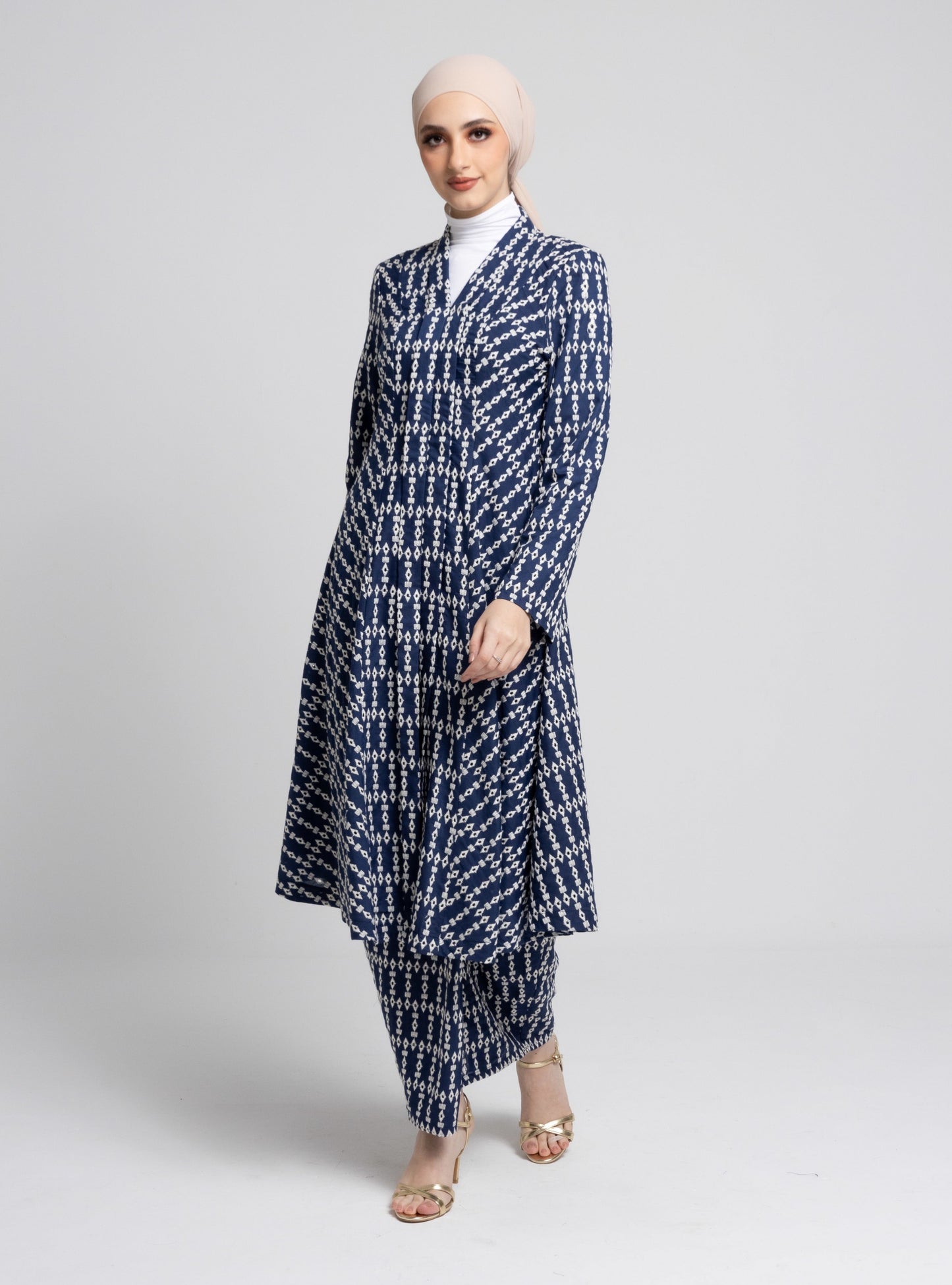 Vanessa Kebarung Sulam Classic - Navy Blue