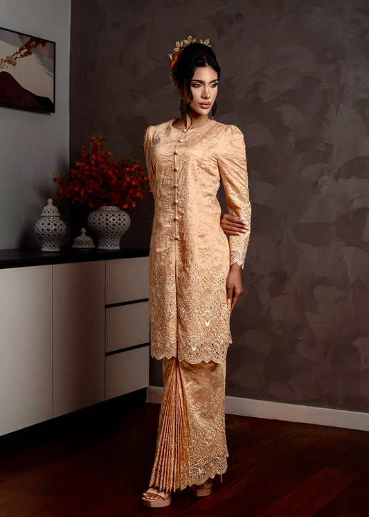 Ameera Kurung Modern - Champagne Nude