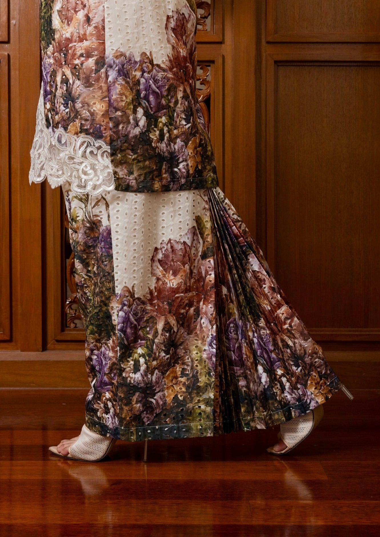 {LIMITED EDITION} Indigo Kurung Modern - Orange