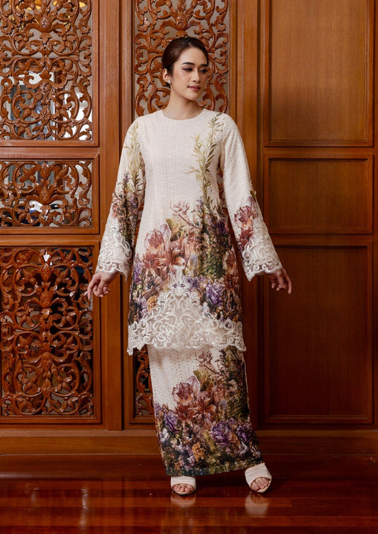 {LIMITED EDITION} Indigo Kurung Modern - Orange
