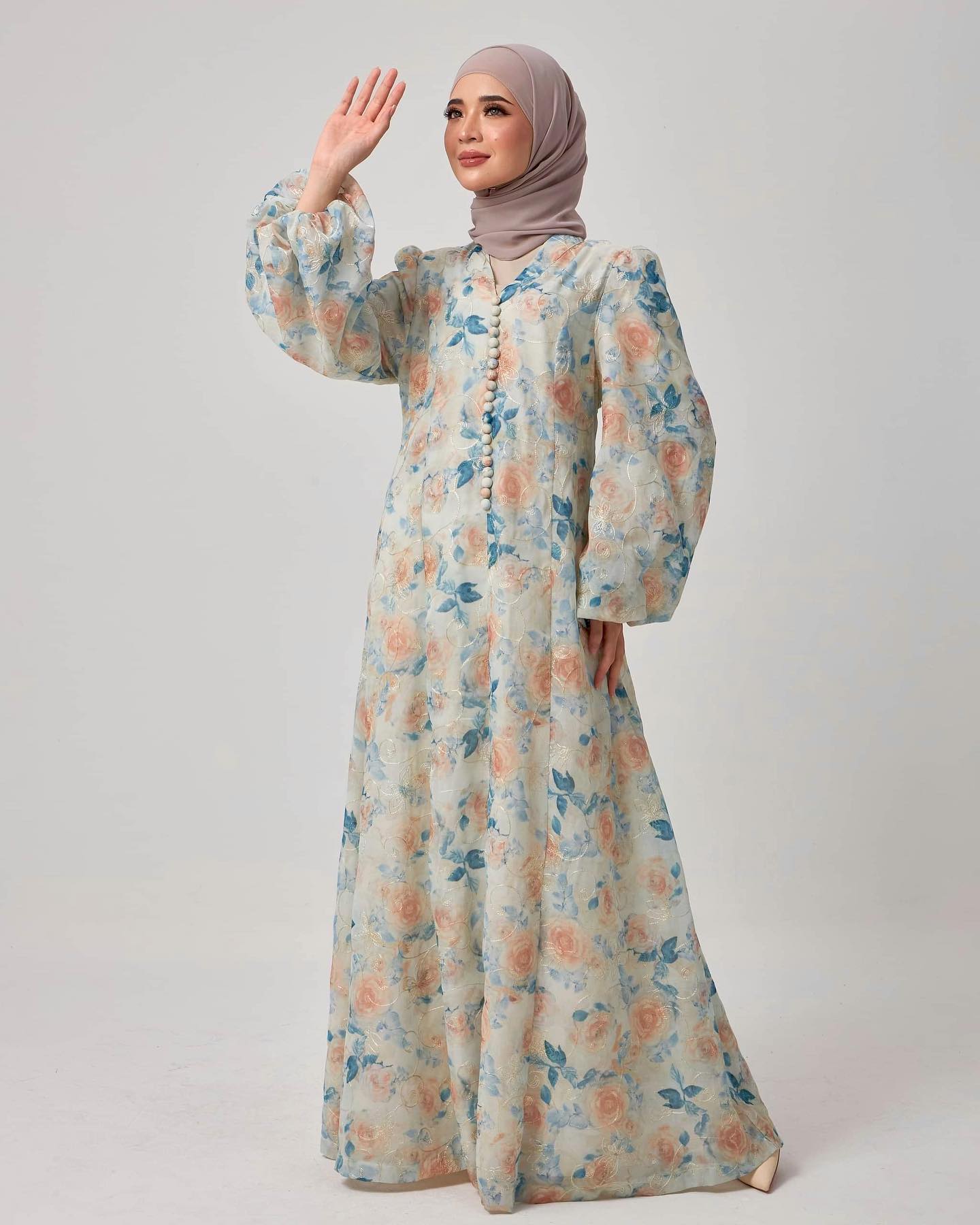Femme Silk Dress - Blue