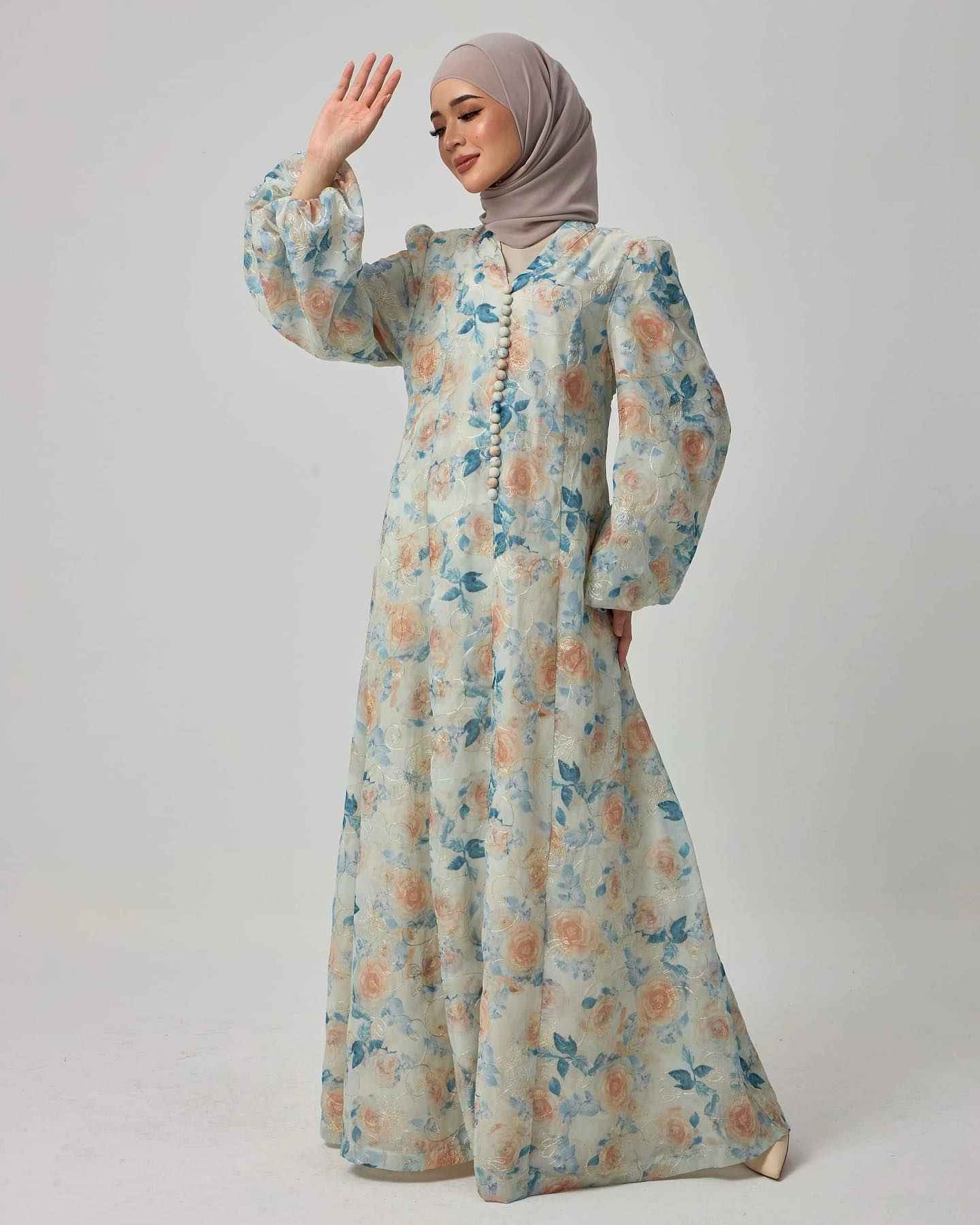 Femme Silk Dress - Blue
