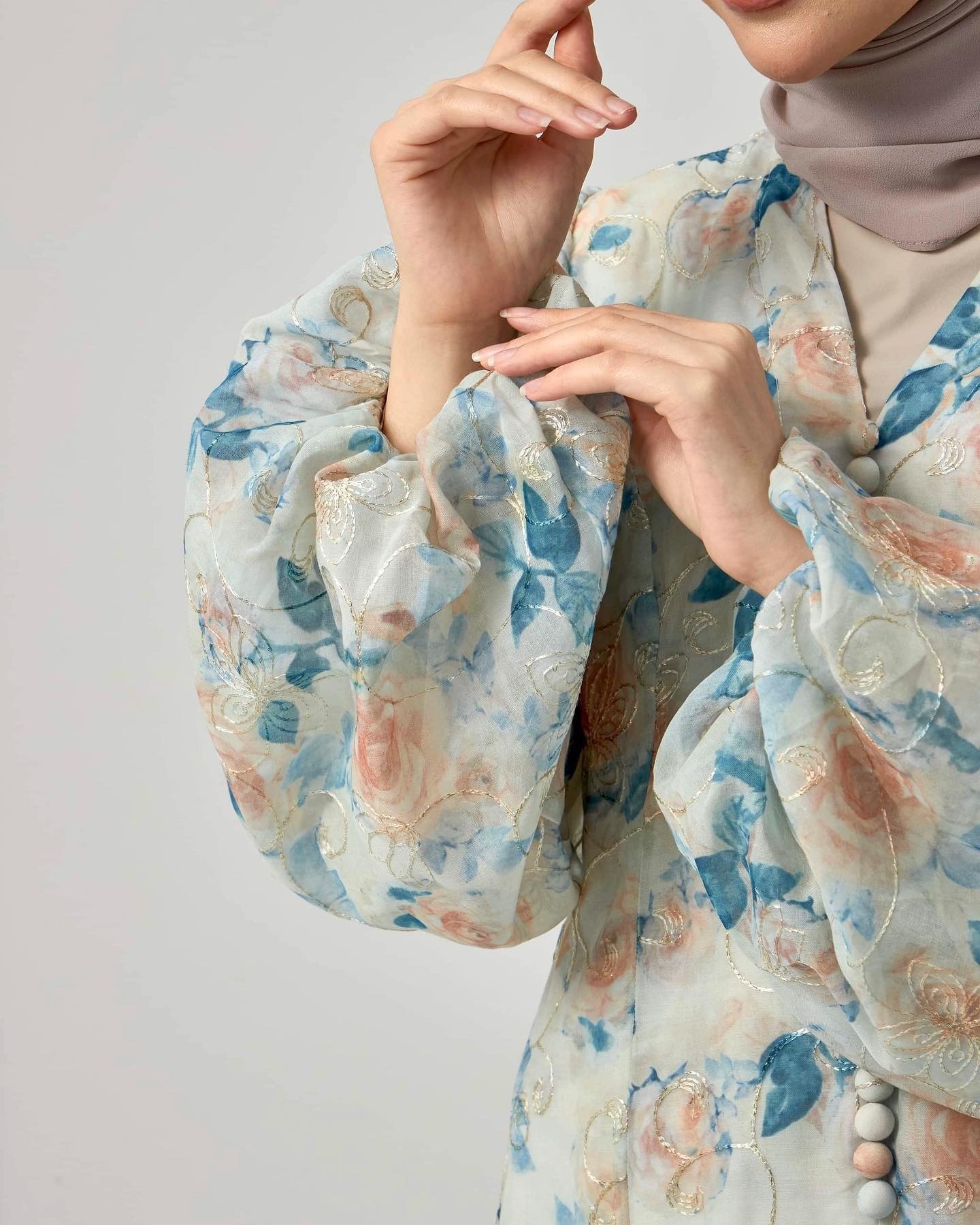 Femme Silk Dress - Blue