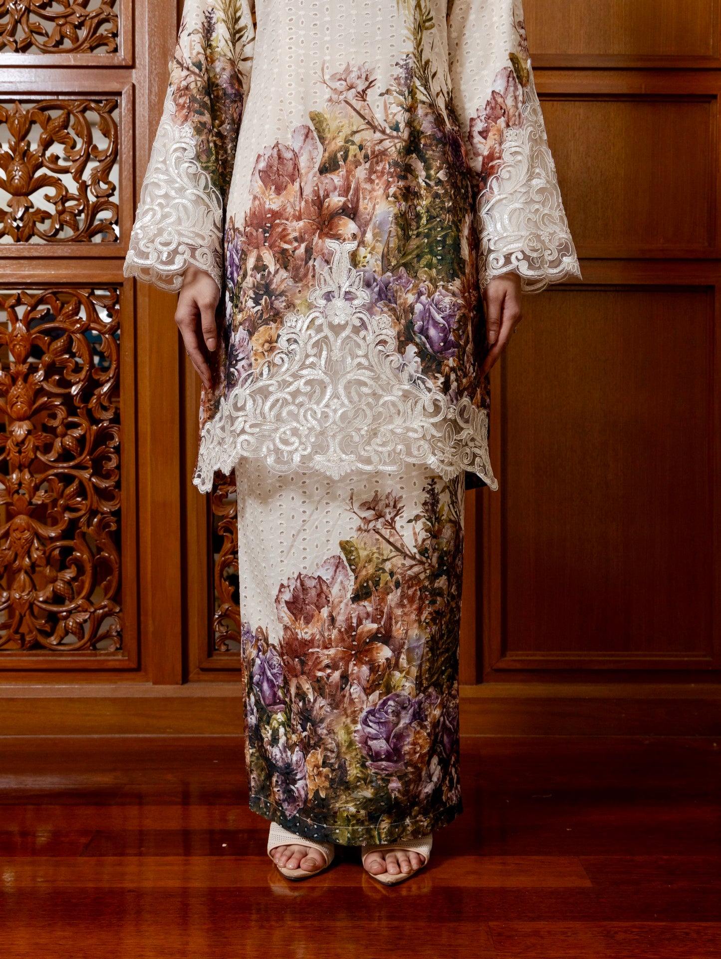 {LIMITED EDITION} Indigo Kurung Modern - Orange