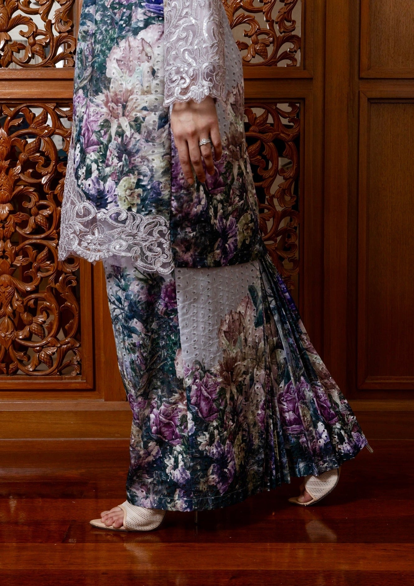 {LIMITED EDITION} Indigo Kurung Modern - Grey
