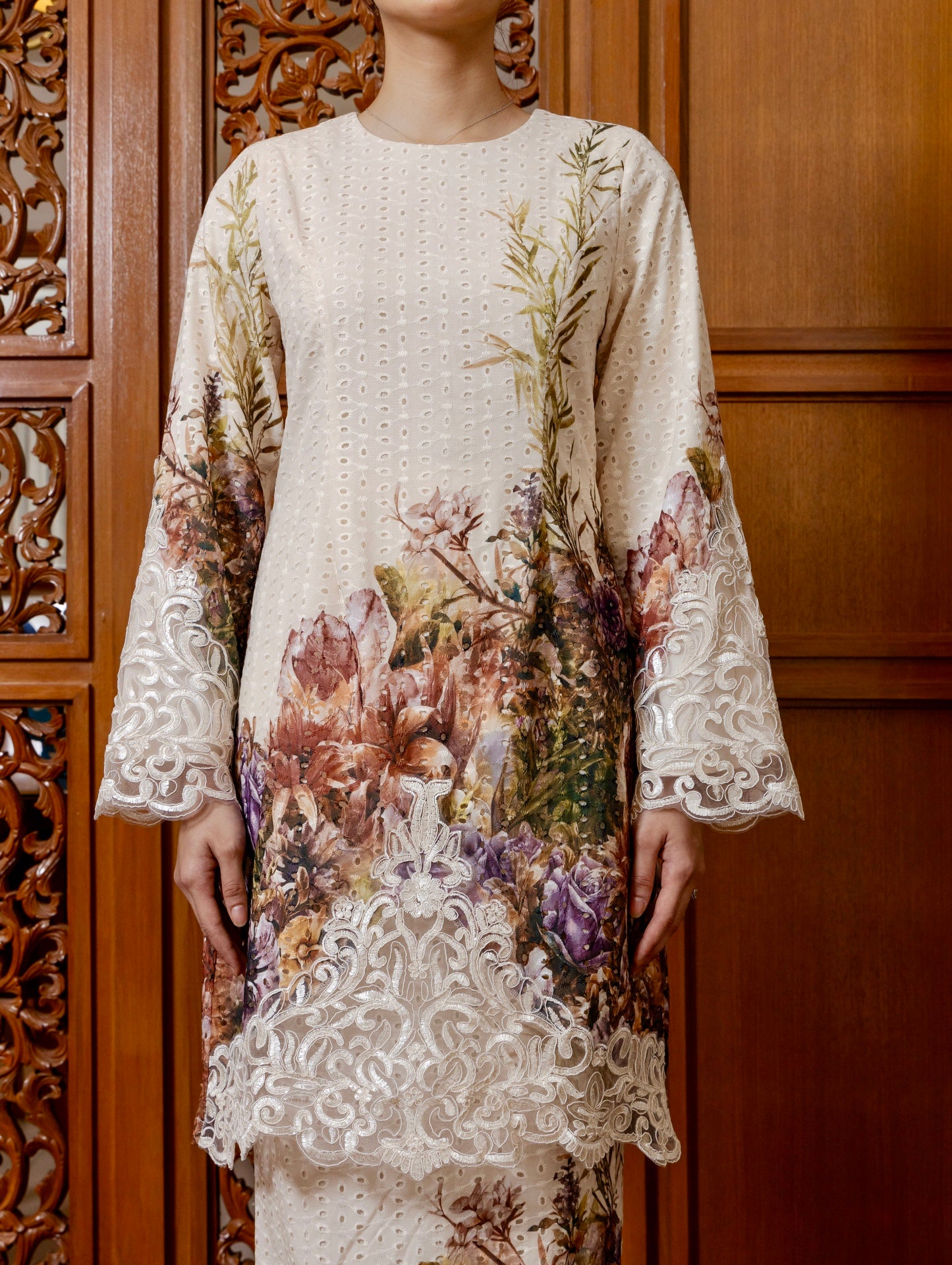 {LIMITED EDITION} Indigo Kurung Modern - Orange