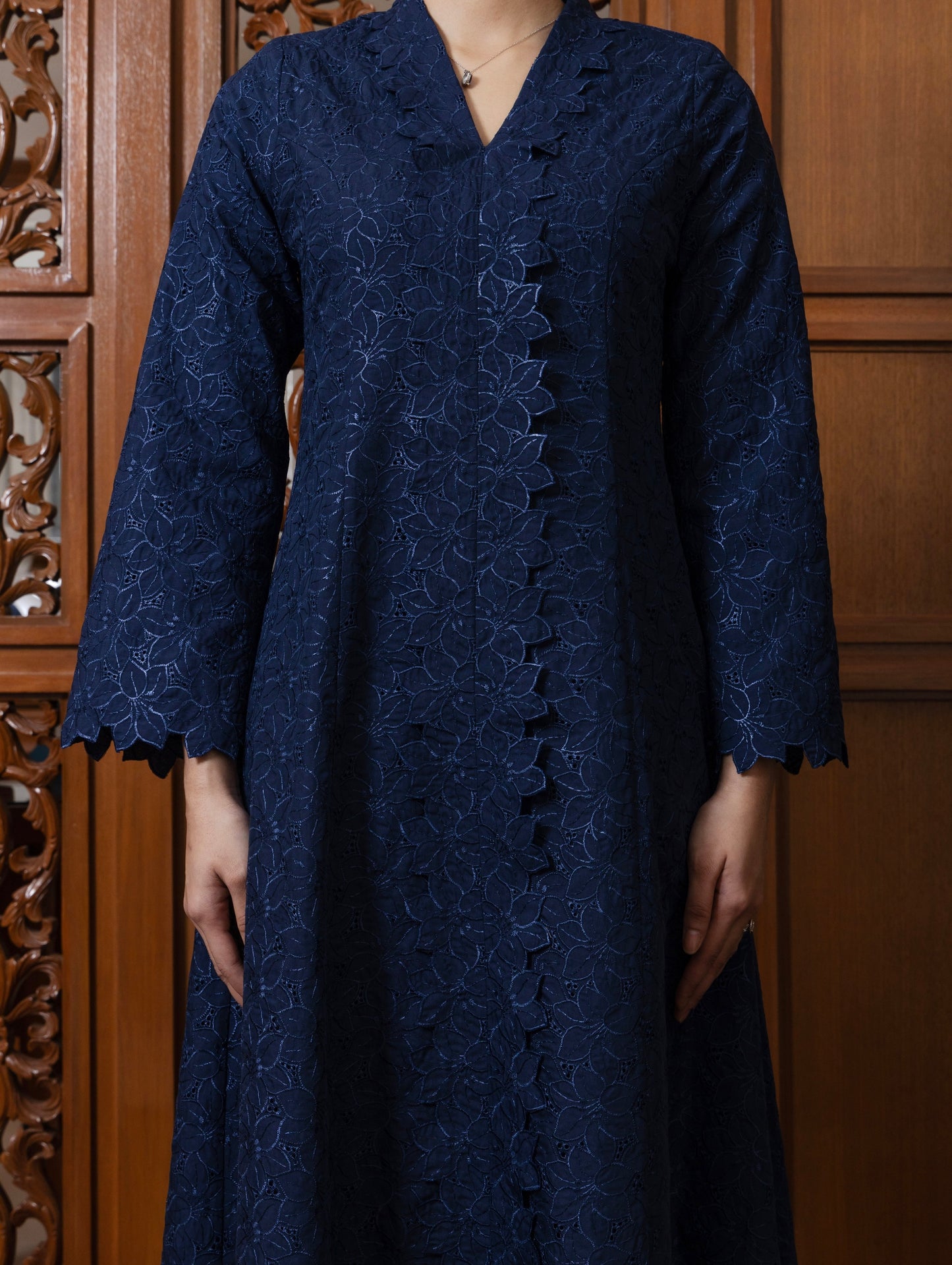 {LIMITED EDITION} Arabella Jubah Kebarung Classic - Navy Blue