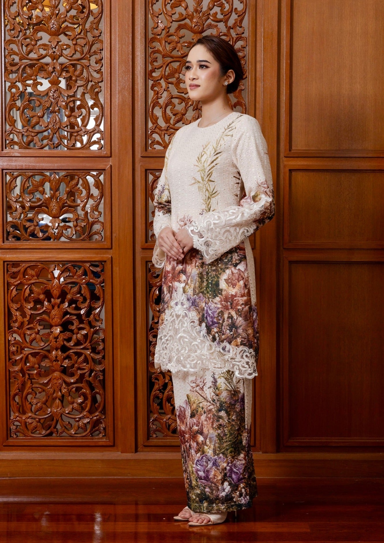 {LIMITED EDITION} Indigo Kurung Modern - Orange