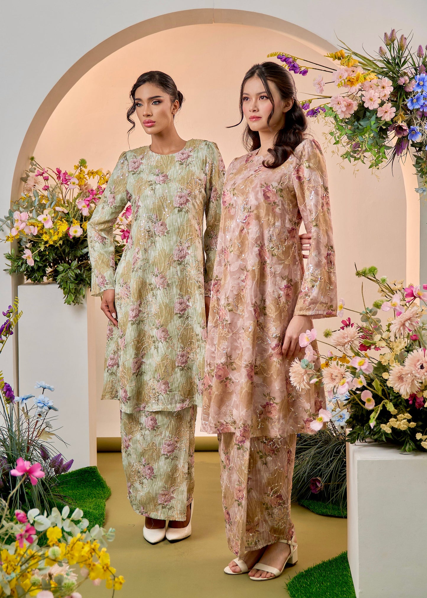 Yasmin Kurung Riau - Dusty Pink