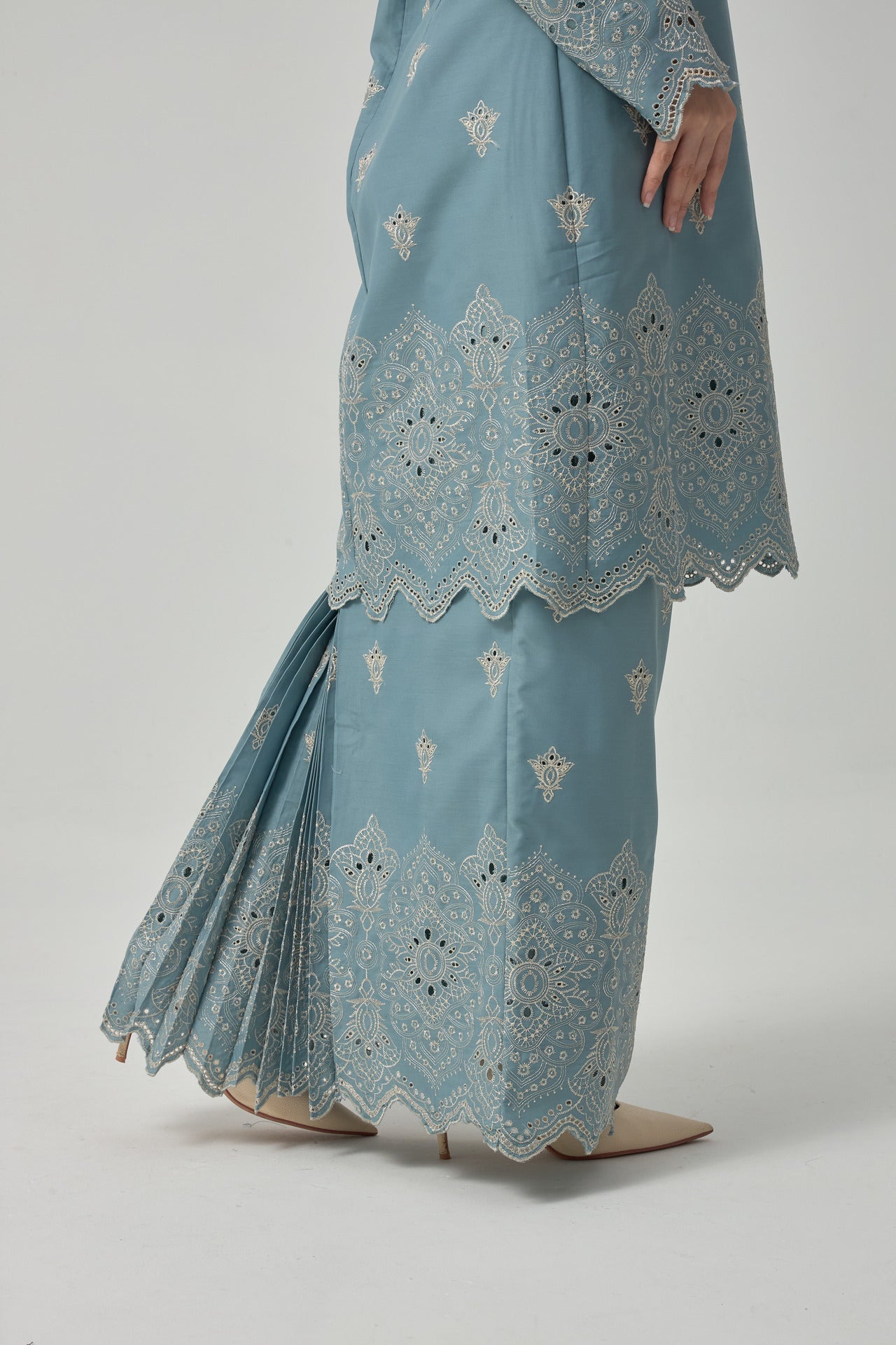 Idriani Kurung Modern - Ash Blue