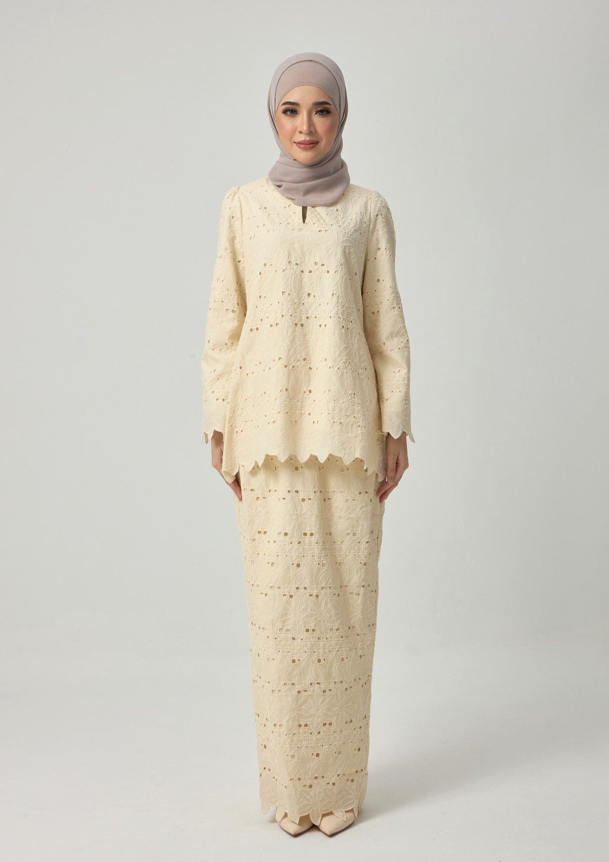 Jarrel Kurung Kedah - Soft Yellow