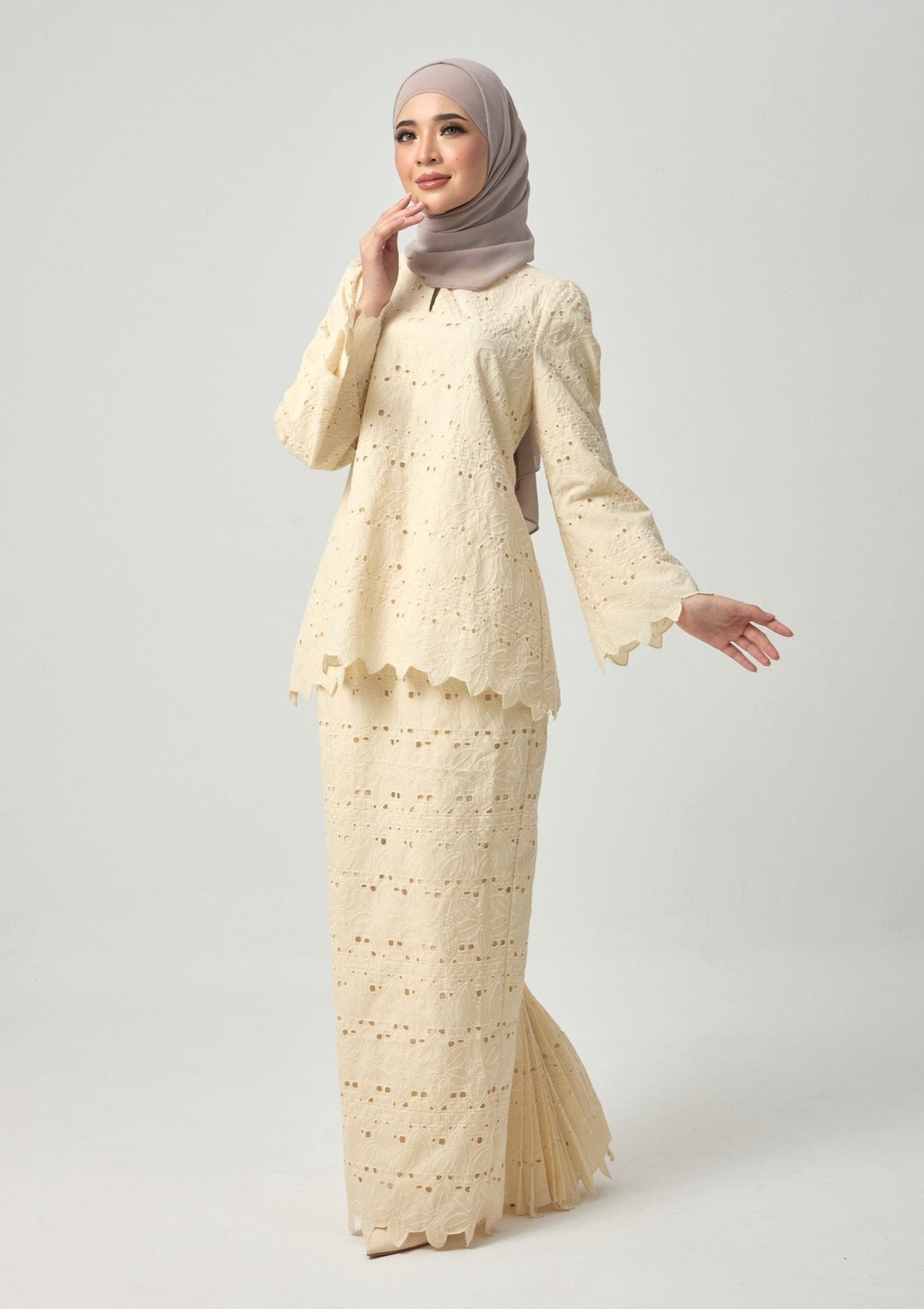 Jarrel Kurung Kedah - Soft Yellow