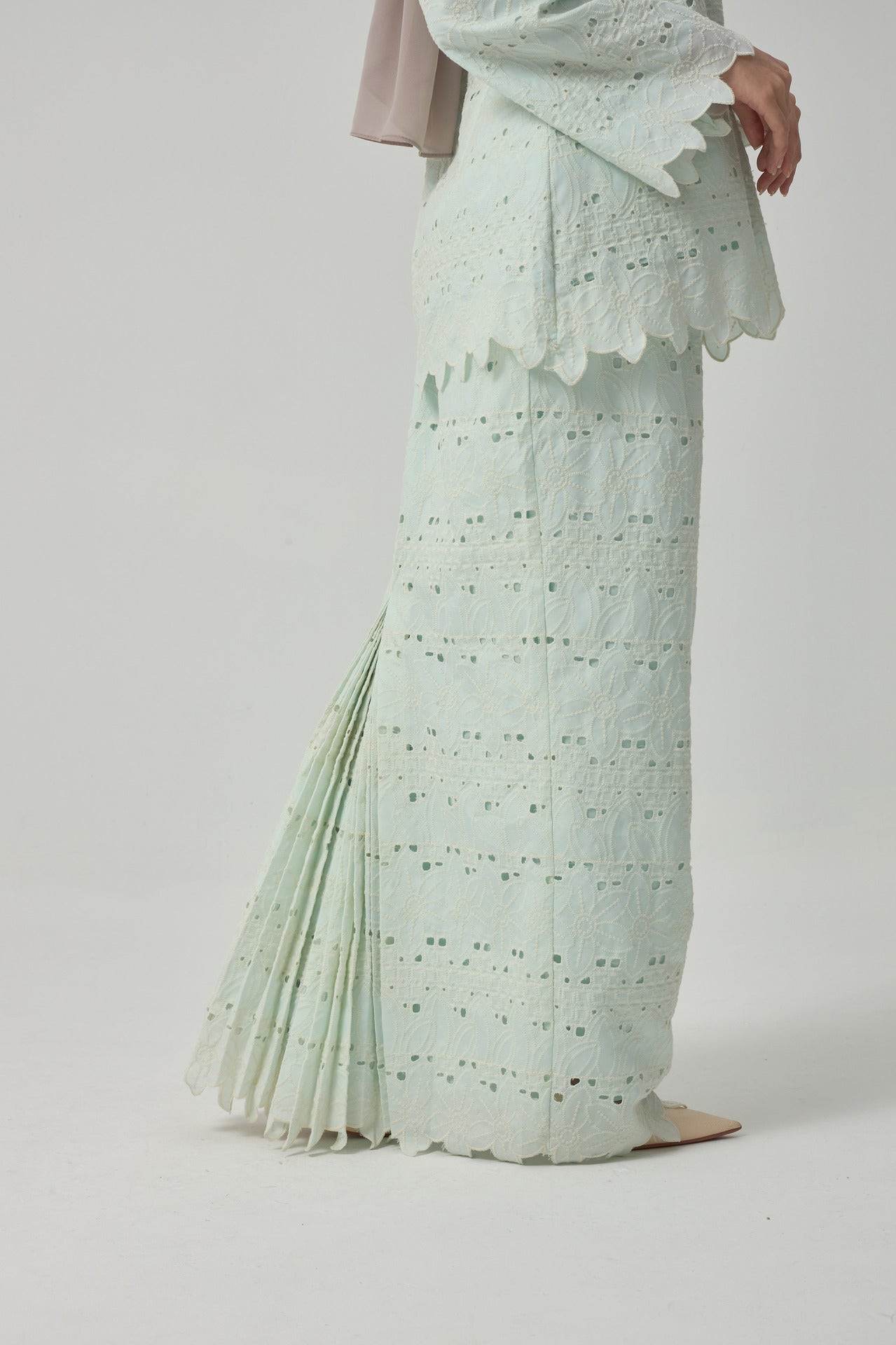 Jarrel Kurung Kedah - Mint Green