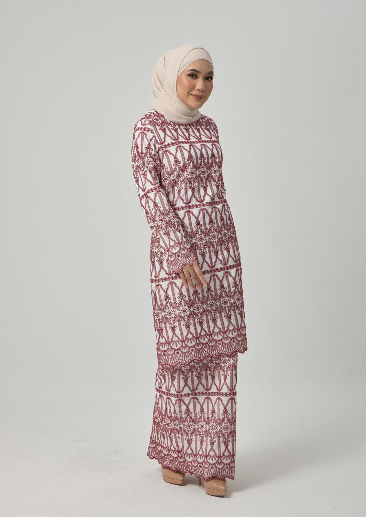 Levin Kurung Modern - Red