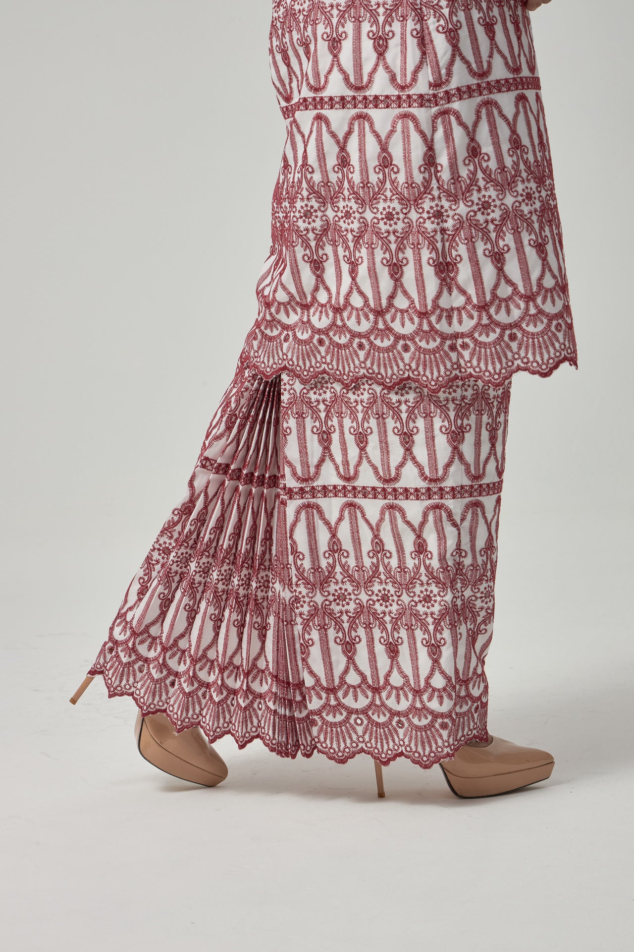 Levin Kurung Modern - Red