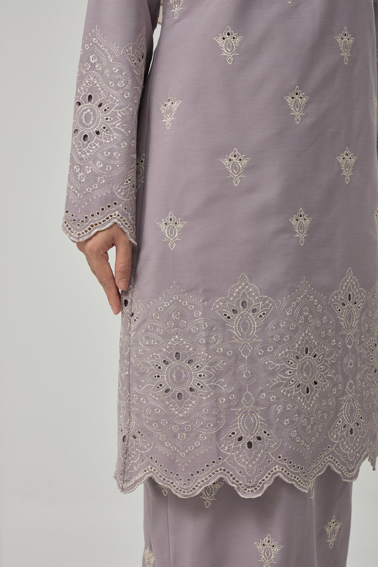 Idriani Kurung Modern - Ash Purple