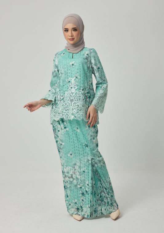 {LIMITED EDITION} Daisy Kurung Kedah - Mint Green