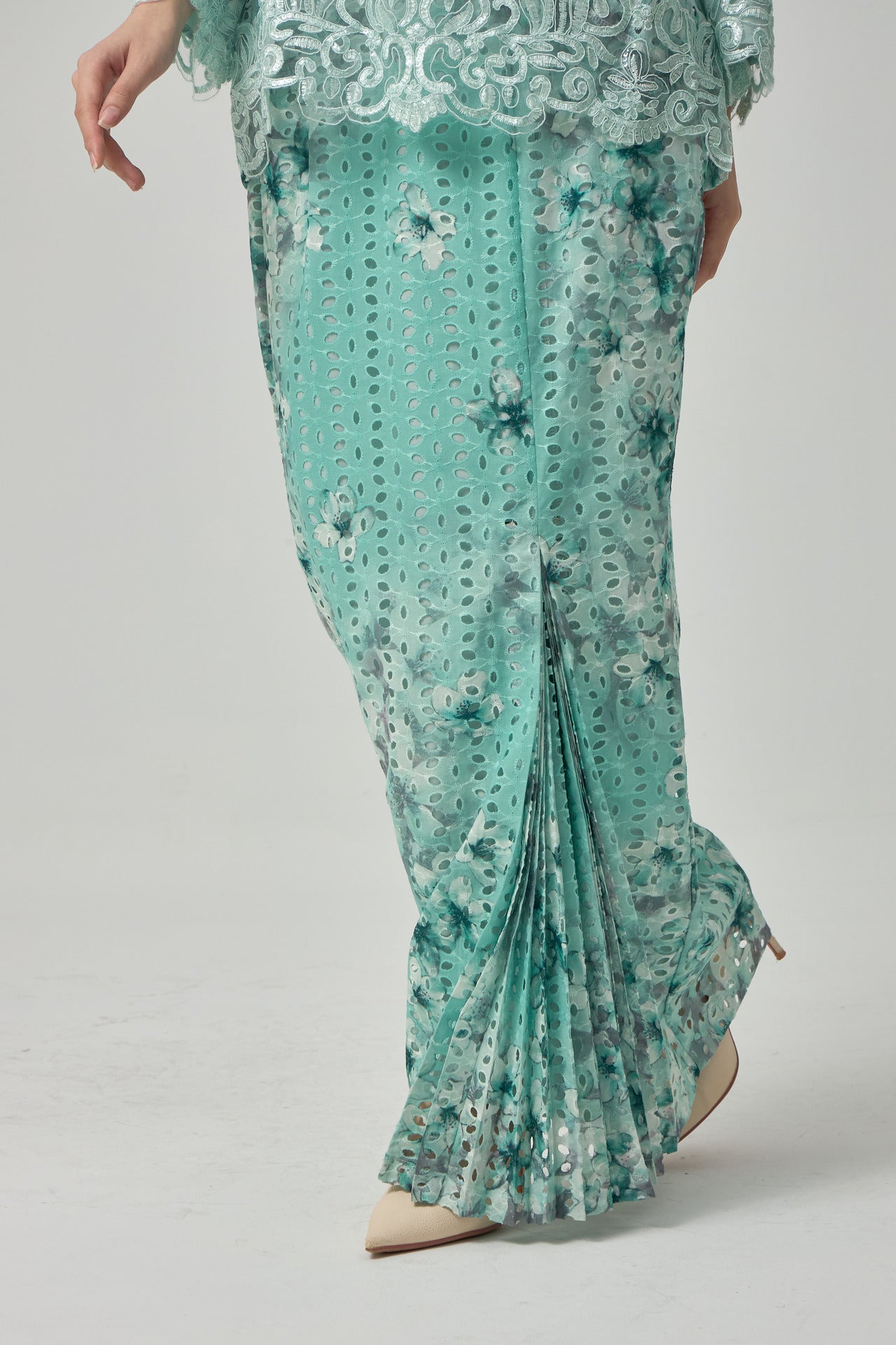 {LIMITED EDITION} Daisy Kurung Kedah - Mint Green