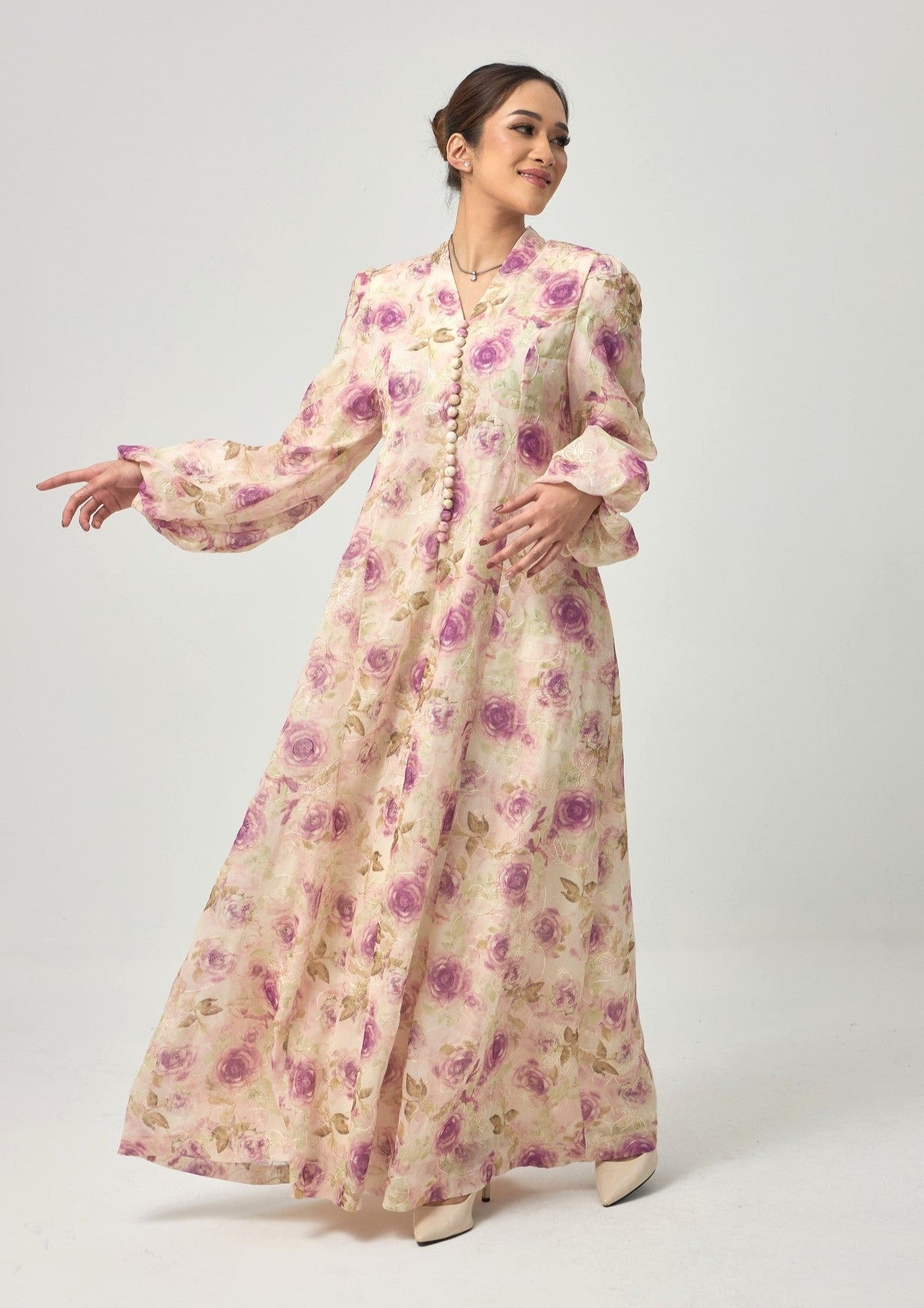 Femme Silk Dress - Purple