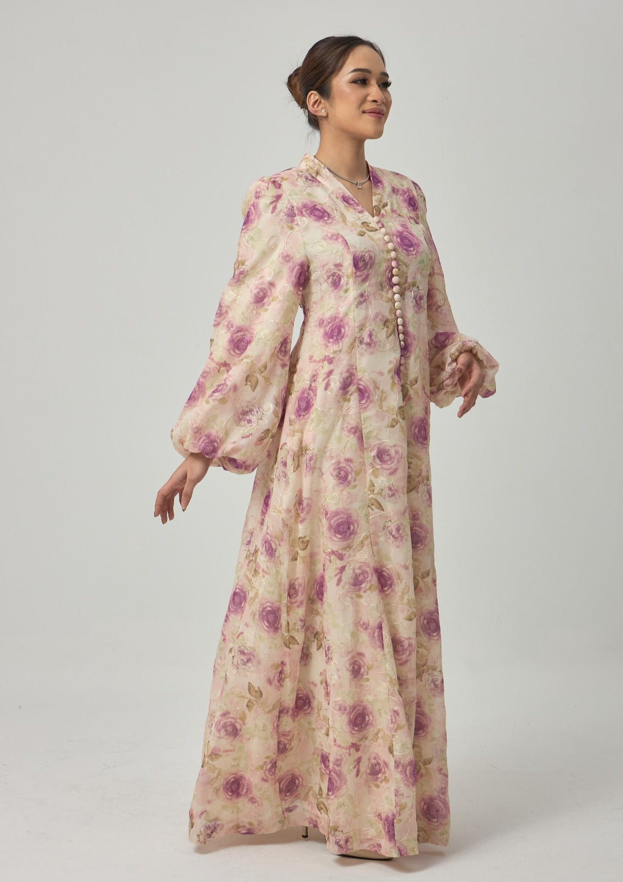 Femme Silk Dress - Purple