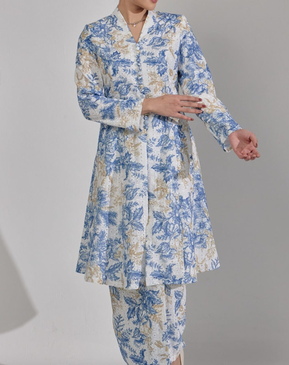 Isra Kebarung Batik Classic Kebarung - Royal Blue
