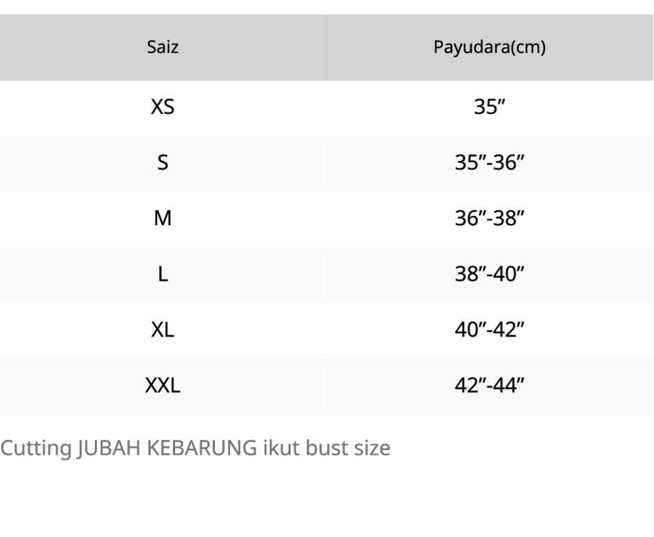 Elegant Jubah Kebarung - White