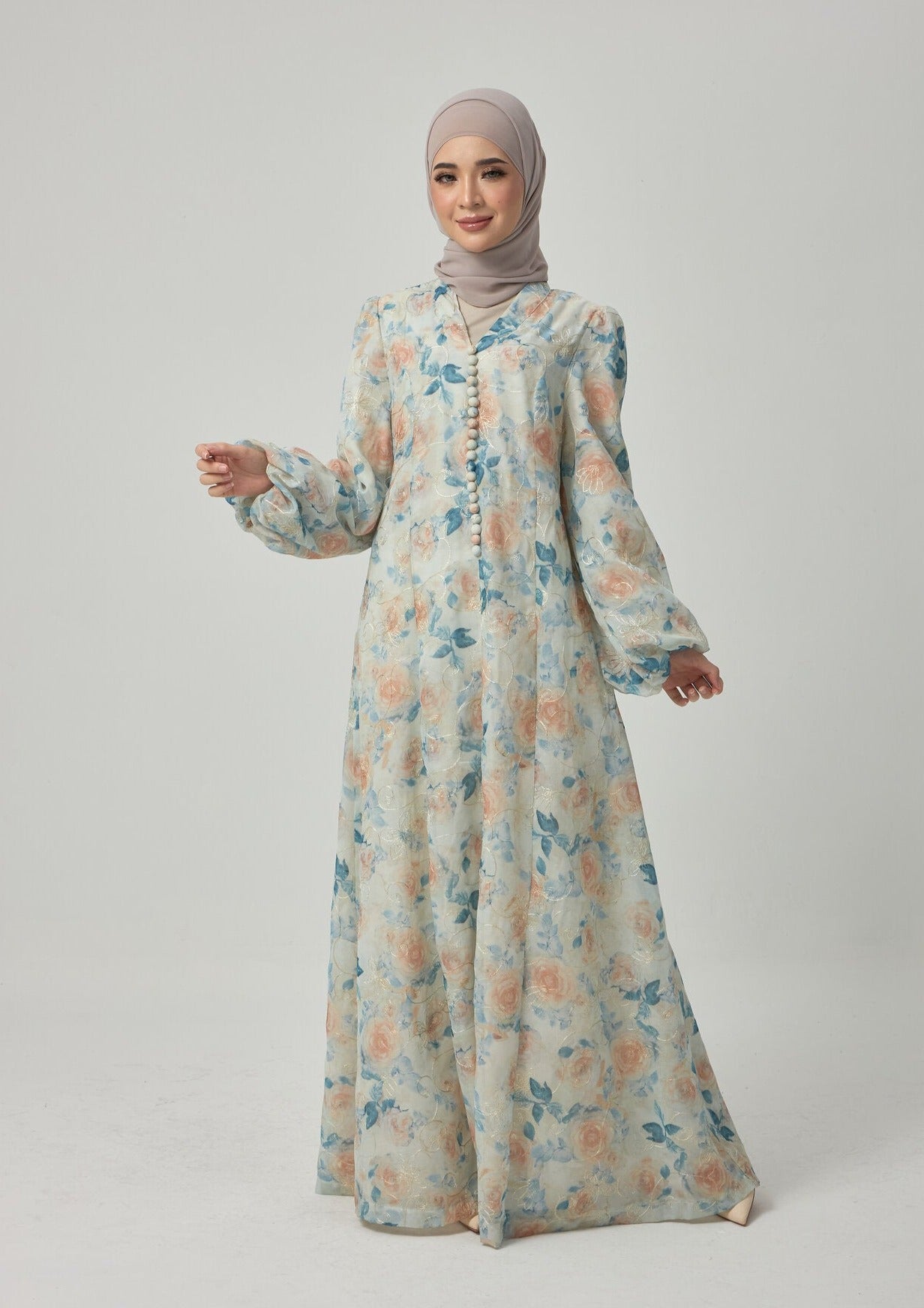 Femme Silk Dress - Blue