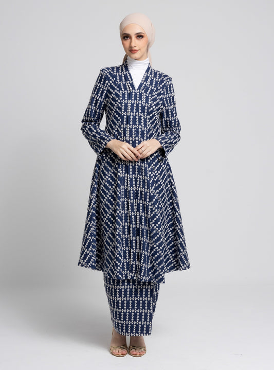 Vanessa Kebarung Sulam Classic - Navy Blue