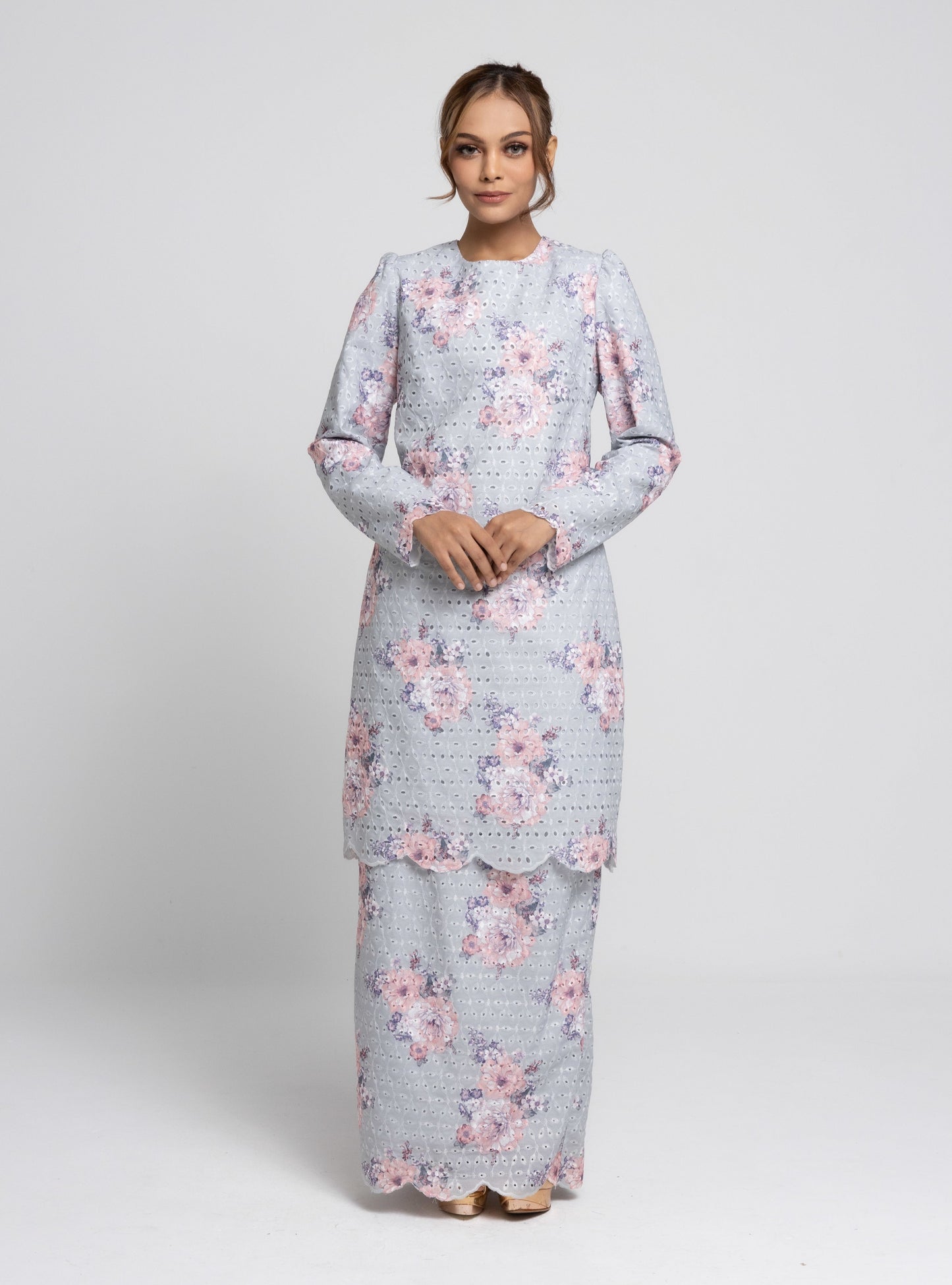 Zelia Baju Kurung Modern - Grey