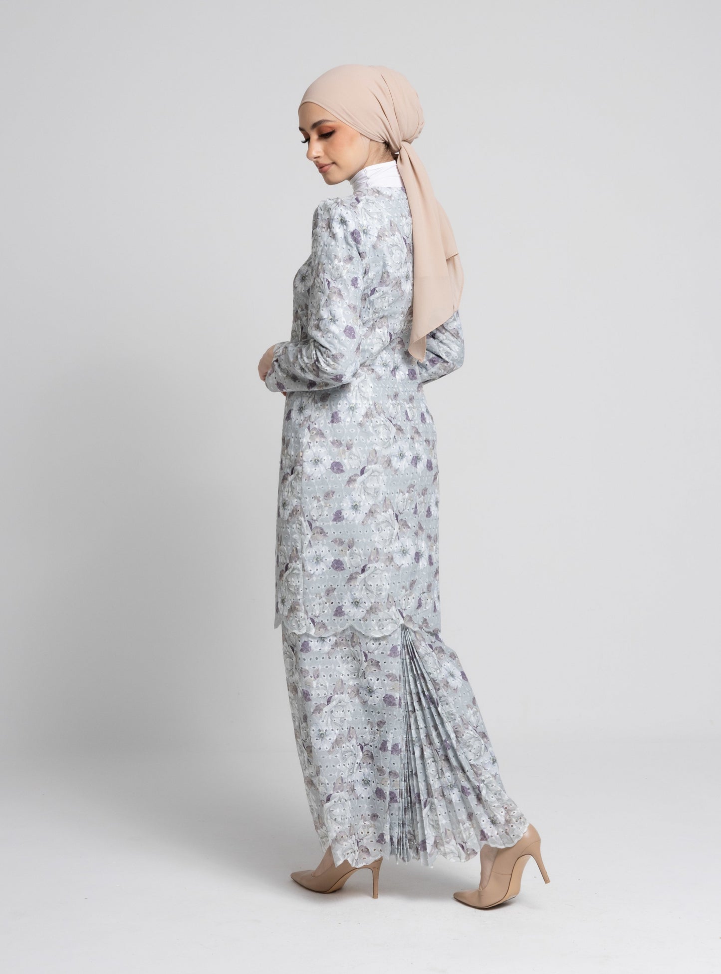 Dahlia Baju Kurung Modern - Grey